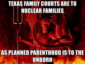 Supporters of Texas Family Court CANNOT be Republican